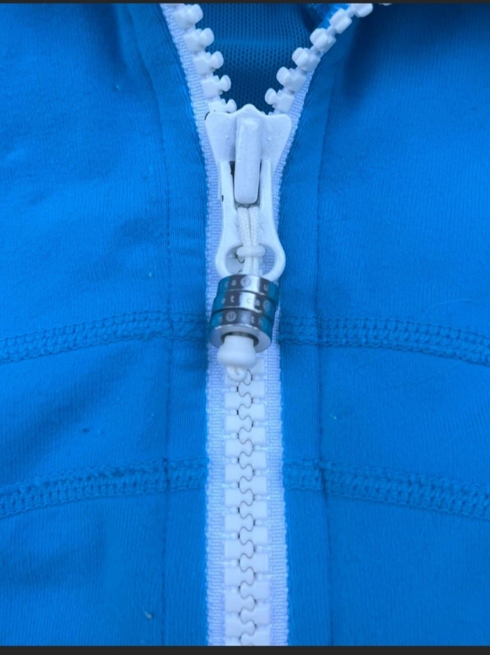 Women's Turquoise Zip-Front Performance Jacket - Picture 4 of 4